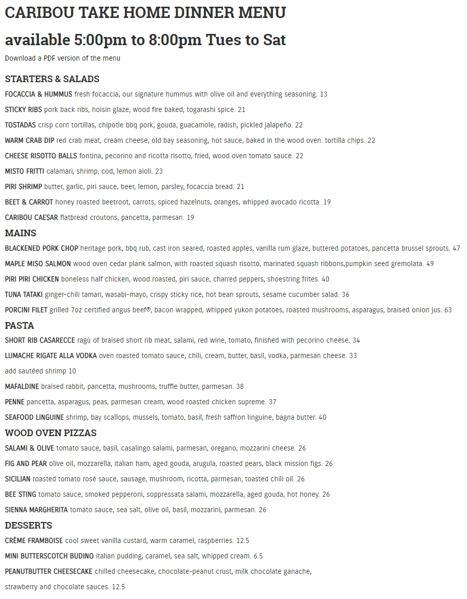 menu image